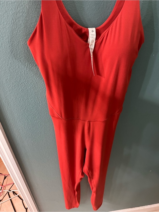 lululemon athletica Pants - lululemon athletica Red Sleeveless Jumpsuit Romper